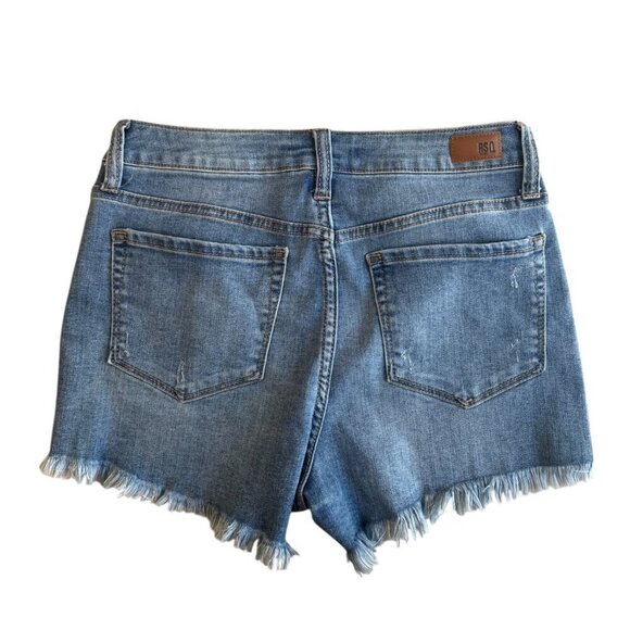 RSQ Vintage High Rise Denim Shorts Size 3/26 – Frayed Hem Cutoffs - Picture 2 of 5